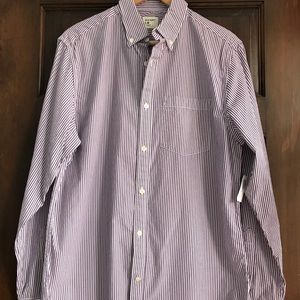 Purple and white striped Old Navy button down